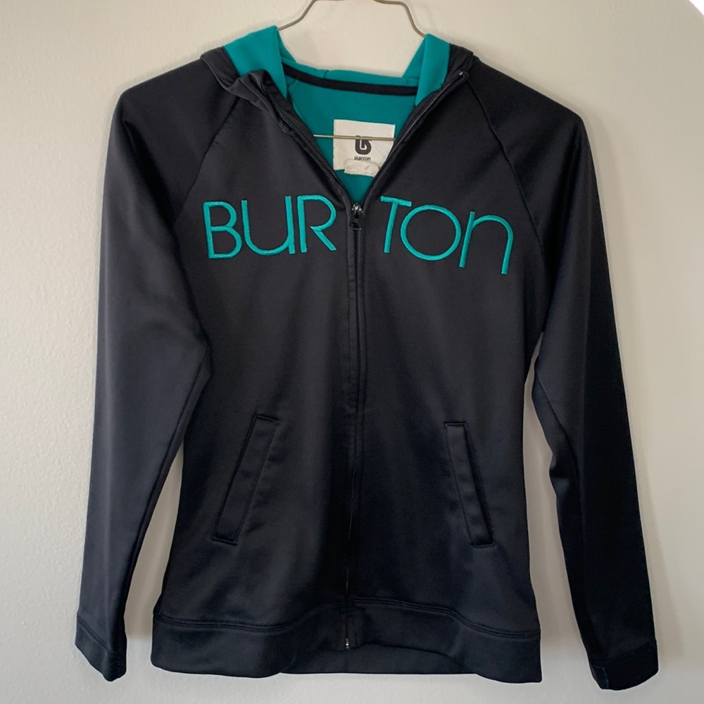 Burton Black and Teal Hoodie
